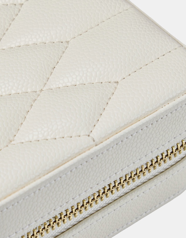 Wolf - WOLF Lauren Zip Travel Case Ivory