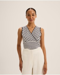 Review - Leila Jersey Stripe Tank Top