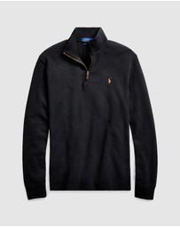 Polo Ralph Lauren - ICONIC EXCLUSIVE - Big & Tall Estate-Rib Quarter-Zip Pullover