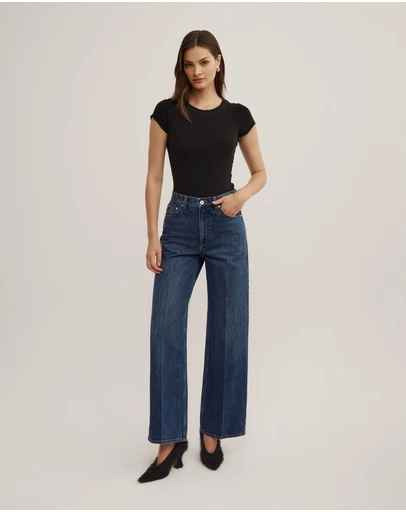 Witchery - Wide Leg Crease Jeans