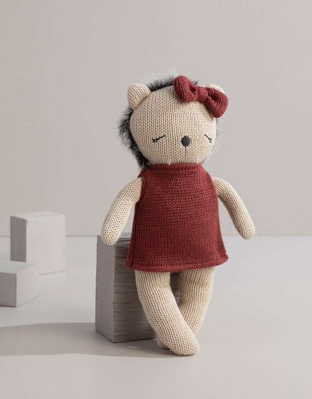 Living Textiles - Knitted Animal Toy - Helen the Hedgehog