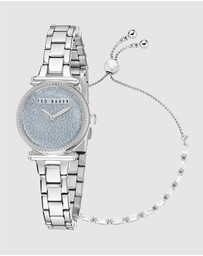 Ted Baker - Jolyye Silver Bracelet Watch & Bracelet Gift Set