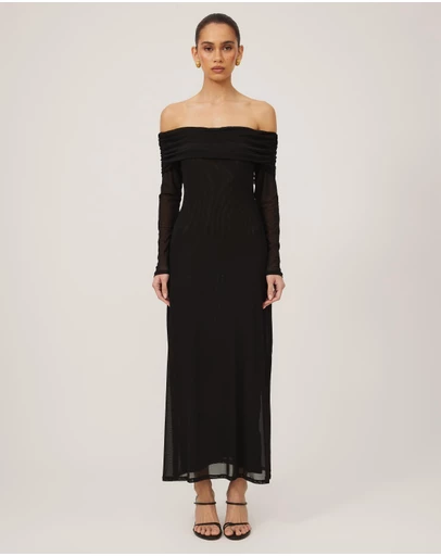Tussah - Mia Off Shoulder Midi Dress