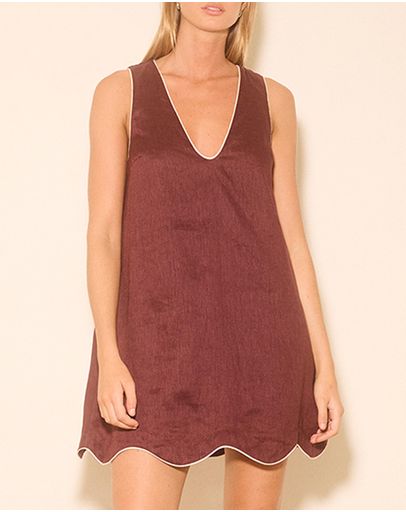 Plum With Contrast Bind