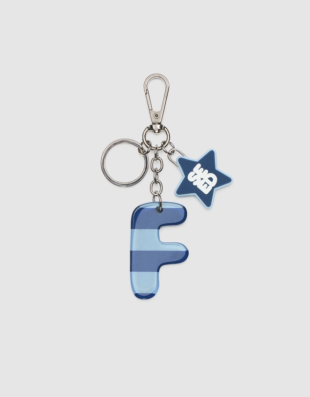 Seed Heritage - BLUE STRIPE INITIAL KEYRING