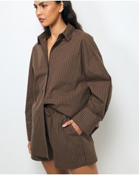 AERE - Stripe Cotton Shirt