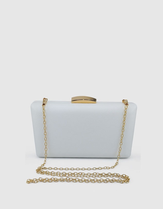 Izoa - Bianca PU Leather Clutch