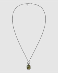 Haze & Glory - ICONIC EXCLUSIVE - Necklace Men African Turquoise Wisdom 925 Sterling Silver