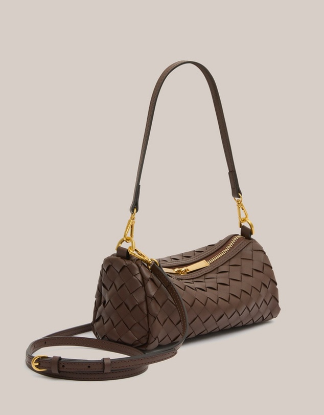 VESTIRSI - Vivi Woven Shoulder Crossbody Chocolate