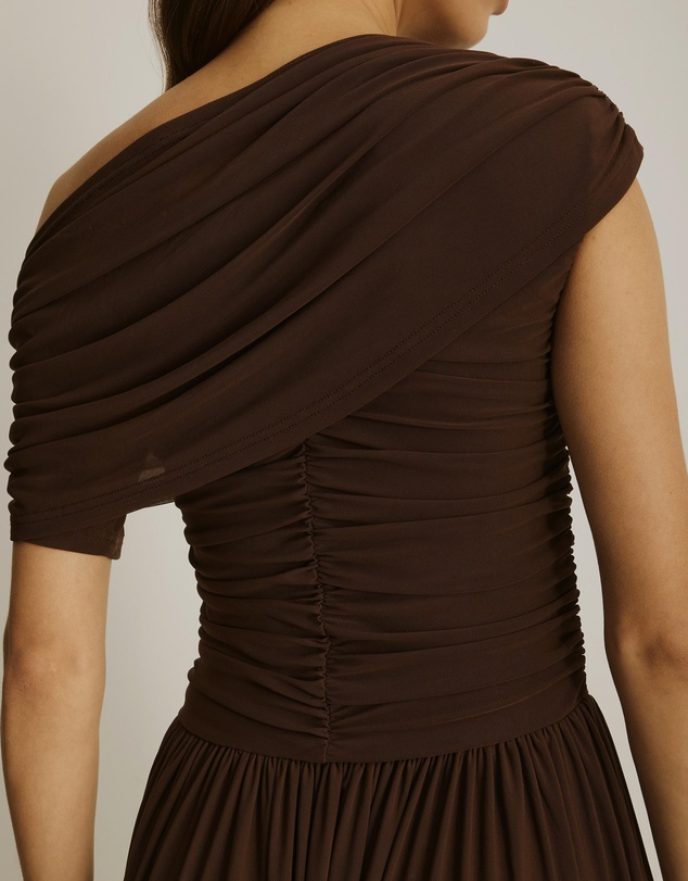 Atmos&Here - Winnie Off Shoulder Mesh Maxi Dress