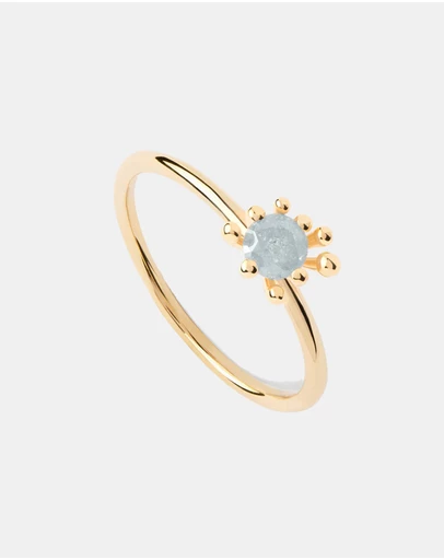 PDPAOLA - Grey Fleur Ring
