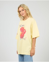All About Eve - Snake Eyes Oversized Tee Yellow