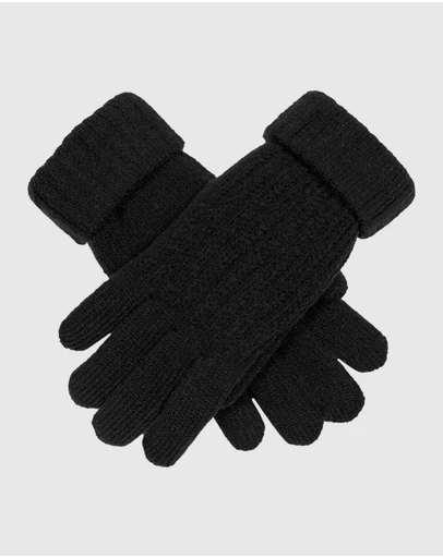 DENTS - Ribbed Knit Gloves