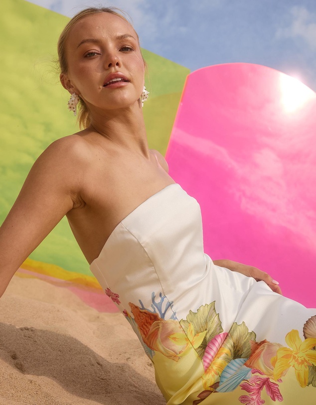 Pasduchas - Cove Strapless Midi Dress
