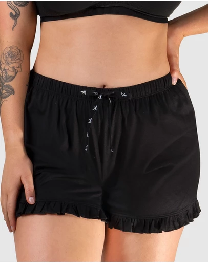 B Free Intimate Apparel - 100% Cotton Frill Shorts
