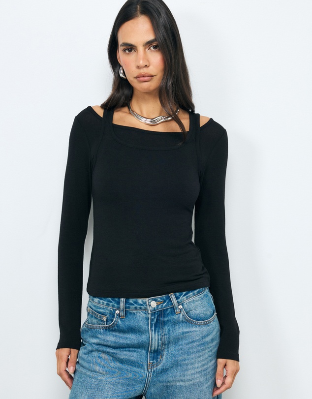 AERE - Elsa Double Layered T-Shirt