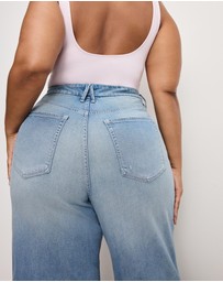 Good American - Good Skate Wide Cropped Jeans