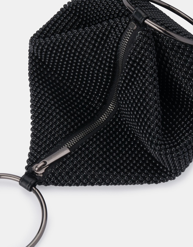 Olga Berg - Bianca Ball Mesh Handle Bag