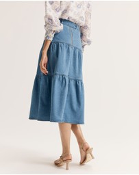 Review - Piper Denim Midi Skirt