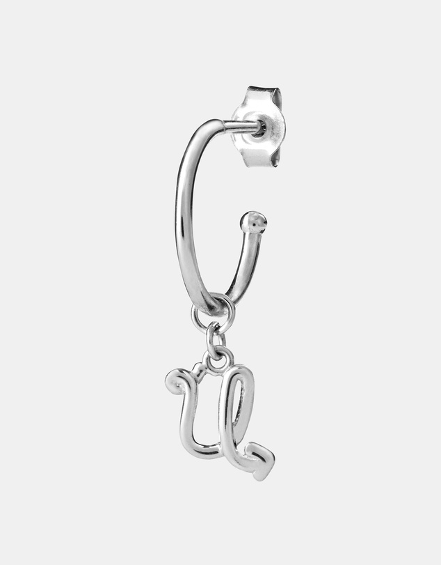 Karen Walker - U Initial Love Letter Hoop