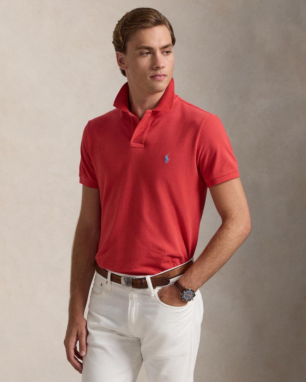 Polo Ralph Lauren Classic Fit Mesh Polo Shirt White XXL