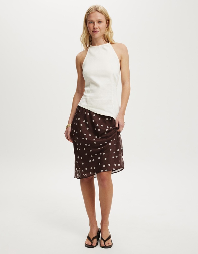 Cotton On - Sloan Lightweight Denim Halter Top