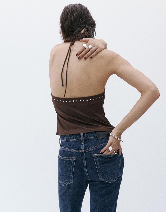 M.N.G - Studded Halter Top