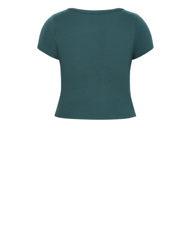 City Chic - Kara Henley Rib Tee
