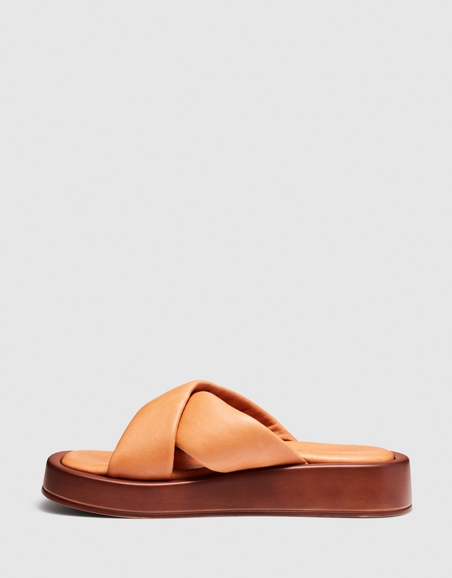 Just Because - Santina Leather Flatform Sandals