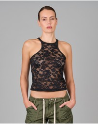 Love and Nostalgia - The Good Girl Super Racer Back - Black
