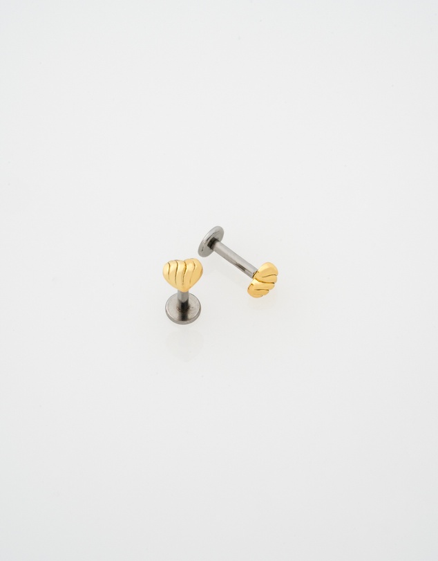 Ted Baker - ROCHELLE: Ripple Heart Micro Stud Earrings