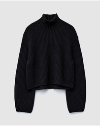 & Other Stories - Cropped Turtleneck Jumper