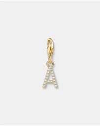 THOMAS SABO - Charm Pendant Letter A Gold Plated