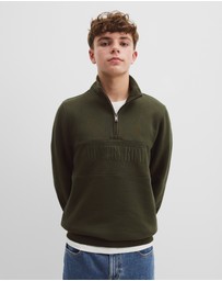 Country Road - Teen Australian Cotton Heritage Half Zip Sweat