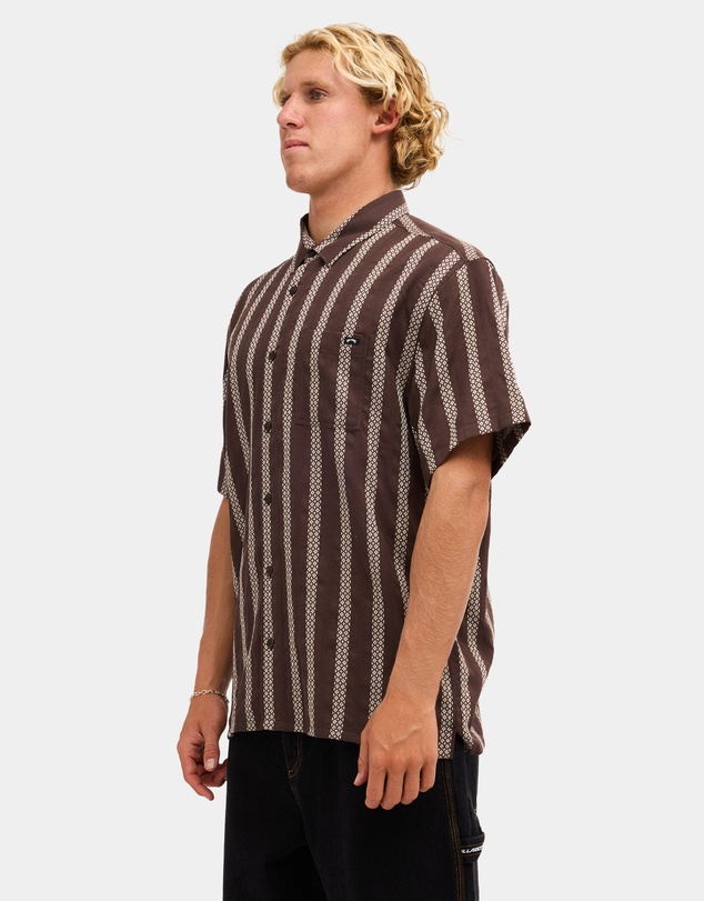 Billabong - Mens Sundays Jacquard Short Sleeve Shirt