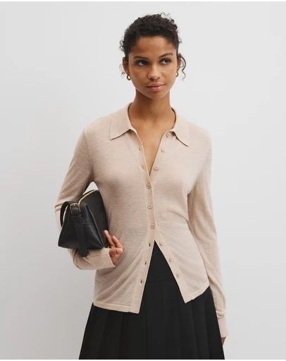 Country Road - Merino Long Sleeve Knit Shirt