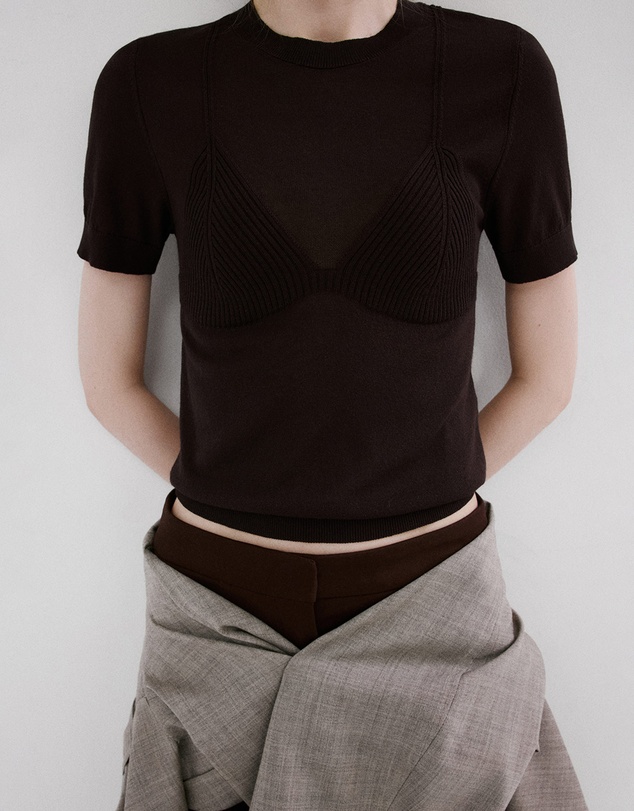M.N.G - Short-Sleeved Knitted Sweater