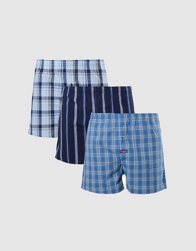 Mitch Dowd - Classic Mixed Yarn Dyed Boxer Shorts 3 Pack
