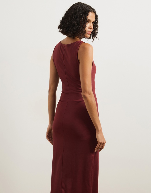 Atmos&Here - Lori Knot Front Midi Dress