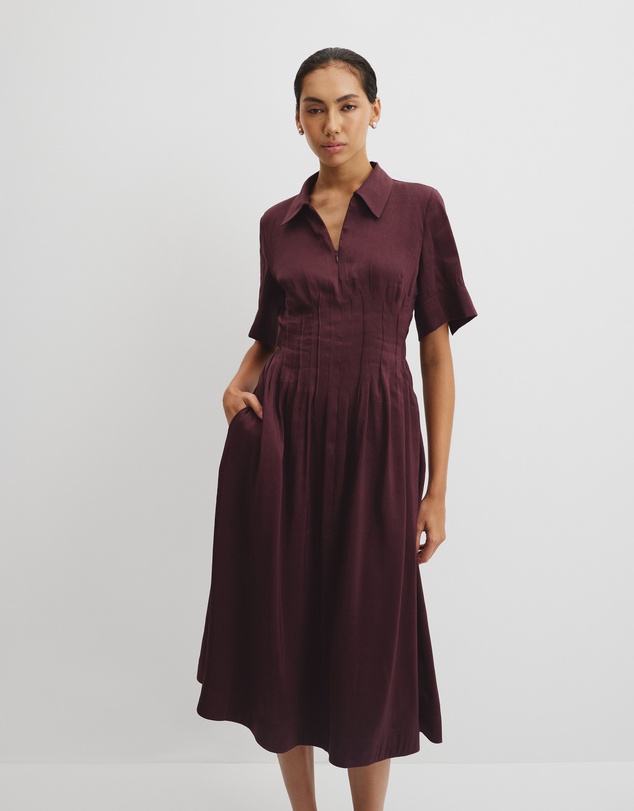 Country Road - Tuck Detail Shirt Dress