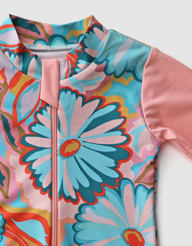 WITH LOVE FOR KIDS - Frills Long Sleeve Swimmers - Babies - Kids