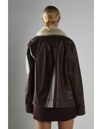 Glamorous - Fur Collar PU jacket