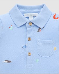 Purebaby - Polo Growsuit -Kids-Babies