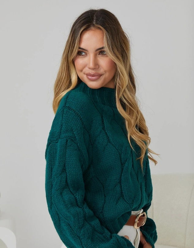 Esther & Co - Hadi Knit - Dark Green