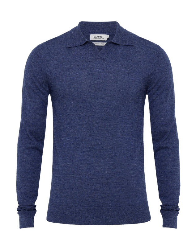 Oxford - Blair Polo Collar Merino Knit
