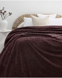Bambury - Lattice Sherpa Fleece Blanket