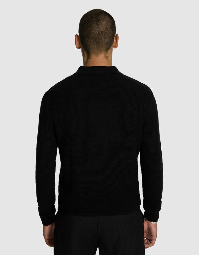 yd. - Angus Long Sleeve Polo Knit
