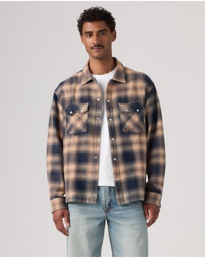 Pier 89 Plaid Blue & Cream