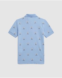 Polo Ralph Lauren - Tennis-Print Cotton Mesh Polo Shirt - ICONIC EXCLUSIVE - Babies-Kids