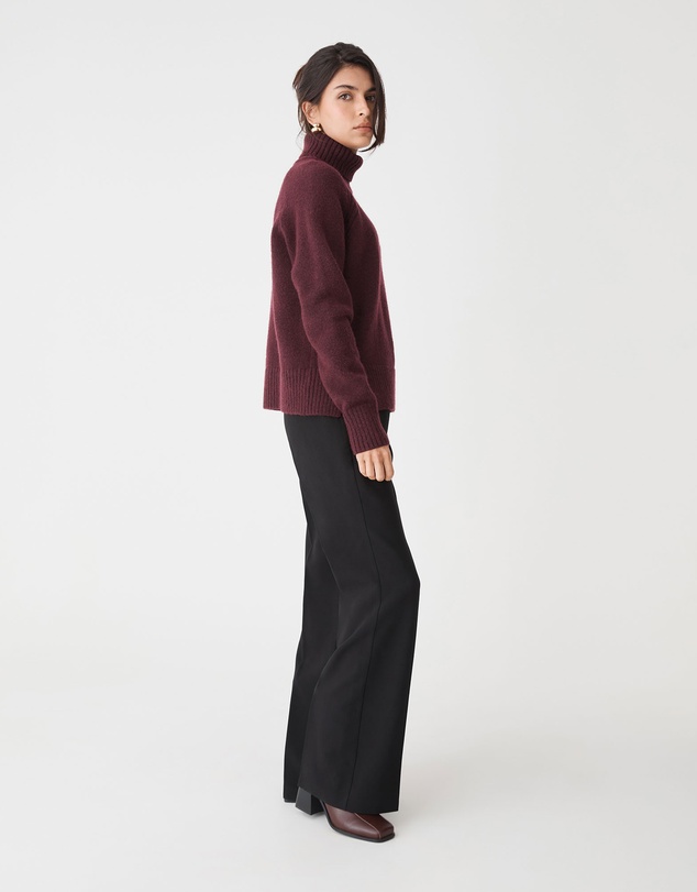 Forcast - Jada Notch Hem Turtleneck Knit